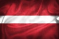 Grunge 3D illustration of Latvia flag Royalty Free Stock Photo