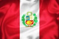 Grunge 3D illustration of Peru flag Royalty Free Stock Photo