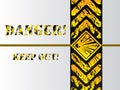 Grunge danger background sign Royalty Free Stock Photo