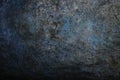 Grunge dark antique dirty blue gray background, wall indigo color. Abstract dark blue paint pattern. Texture stone concrete