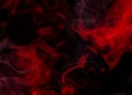 Grunge dark horror black background with bright red mist