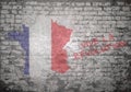 Grunge wall The French Republic