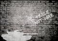 Grunge wall peace not war Royalty Free Stock Photo