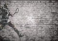 Grunge wall stylized tennis player