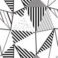 TRIANGLE ABSTRACT SEAMLESS VECTOR PATTERN. GEOMETRIC STRIPED TEXTURE. GRUNGE DESIGN BACKGROUND