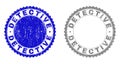 Grunge DETECTIVE Textured Stamp Seals