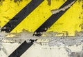 Grunge diagonal warning stripe Royalty Free Stock Photo