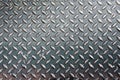 Grunge diamond metal plate texture Royalty Free Stock Photo