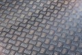 Grunge diamond metal plate texture Royalty Free Stock Photo