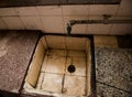 Grunge dirty sink Royalty Free Stock Photo