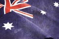 Grunge distressed aged old Australian flag Royalty Free Stock Photo