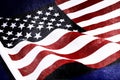 Grunge distressed aged old USA flag Royalty Free Stock Photo