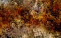 Grunge distressed brown orange ground design, abstract messy warm autumn background