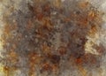 Grunge distressed brown orange ground design, abstract messy warm autumn background