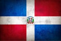 Grunge Dominican Republic flag