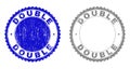 Grunge DOUBLE Scratched Stamp Seals