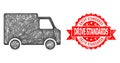 Grunge Drive Standards Seal and Net Van Car Icon