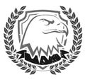 Grunge eagle head emblem Royalty Free Stock Photo