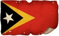 East Timor Flag On Old Paper