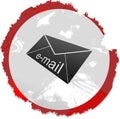 Grunge email sign Royalty Free Stock Photo