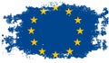 Grunge European Union flag