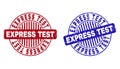 Grunge EXPRESS TEST Textured Round Watermarks