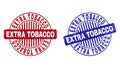 Grunge EXTRA TOBACCO Textured Round Stamps