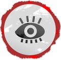 Grunge eye sign Royalty Free Stock Photo