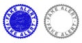 Grunge FAKE ALERT Textured Stamp Seals