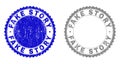 Grunge FAKE STORY Textured Stamp Seals