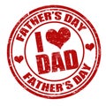 Fathers day stamp Royalty Free Stock Photo