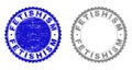 Grunge FETISHISM Scratched Stamp Seals Royalty Free Stock Photo