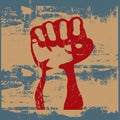 Grunge Fist Royalty Free Stock Photo