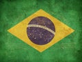 Grunge flag of Brazil Royalty Free Stock Photo