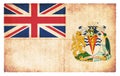 Grunge flag of British Antarctic Territory Great Britain