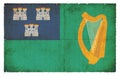 Grunge flag of City of Dublin Ireland