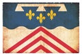 Grunge flag Eure-et-Loir France