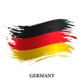 Grunge flag of Germany, brush stroke vector Royalty Free Stock Photo