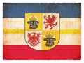 Grunge flag of Mecklenburg-Western Pomerania Germany