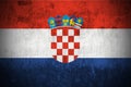 Grunge Flag Of Republic of Croatia