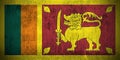 Grunge Flag Of Sri Lanka