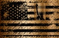 Grunge flag of USA vector illustration. Vintage, retro style Royalty Free Stock Photo
