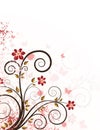 Grunge floral background Royalty Free Stock Photo