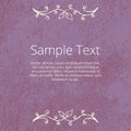 Grunge Floral Background with Empty Space