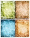 Grunge floral backgrounds02 Royalty Free Stock Photo