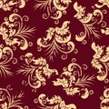 Grunge floral seamless background Royalty Free Stock Photo
