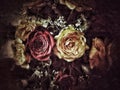 Grunge flower background and texture