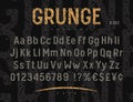 Grunge Font 002 Royalty Free Stock Photo