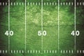 Grunge Football Field Royalty Free Stock Photo