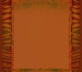 Grunge frame - african traditional patterns